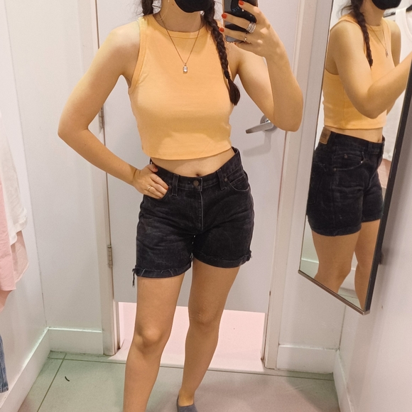 Vintage Dakota Washed Black Denim Cutoff Shorts, Men's Size 30 - Picture 12 of 12